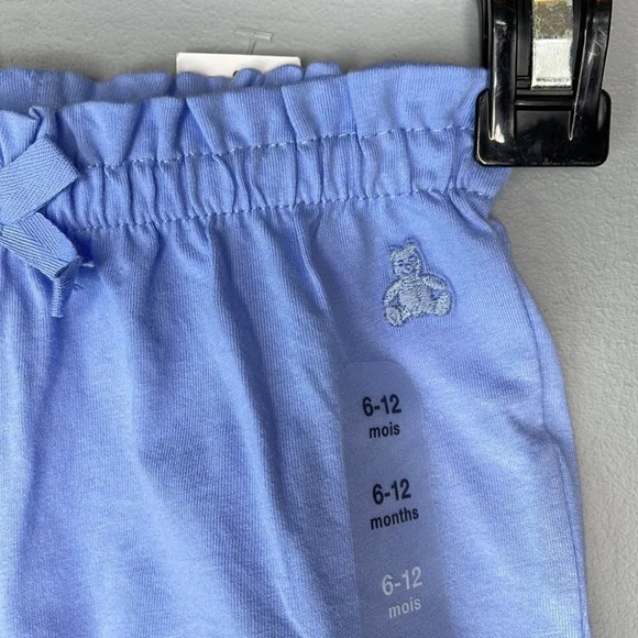 GAP NWT 6-12m Girls Bloomers Shorts Blue Bubble Elastic Waist/Leg Bear - Picture 4 of 7